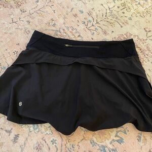 Black lululemon tennis skirt